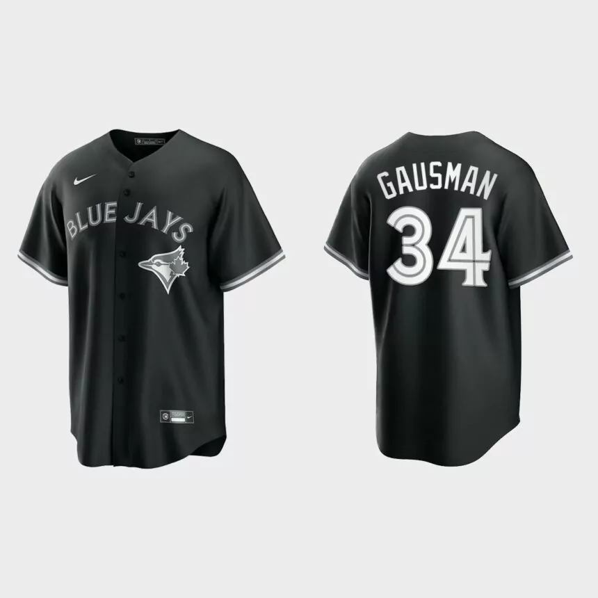 Toronto Blue Jays Kevin Gausman Replica Official Jersey – Black White