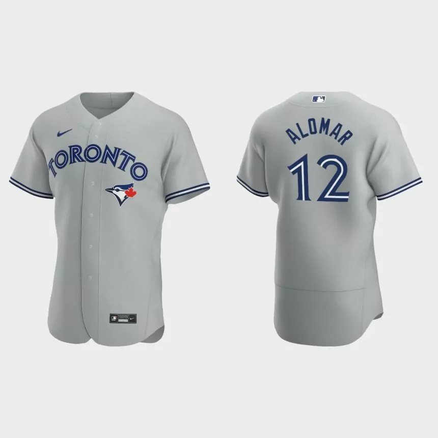 Toronto Blue Jays Roberto Alomar #12 Gray Authentic 2020 Road Jersey