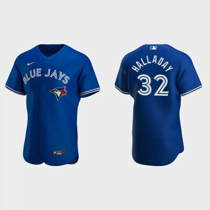 Toronto Blue Jays Roy Halladay #32 Royal Authentic 2020 Alternate Jersey