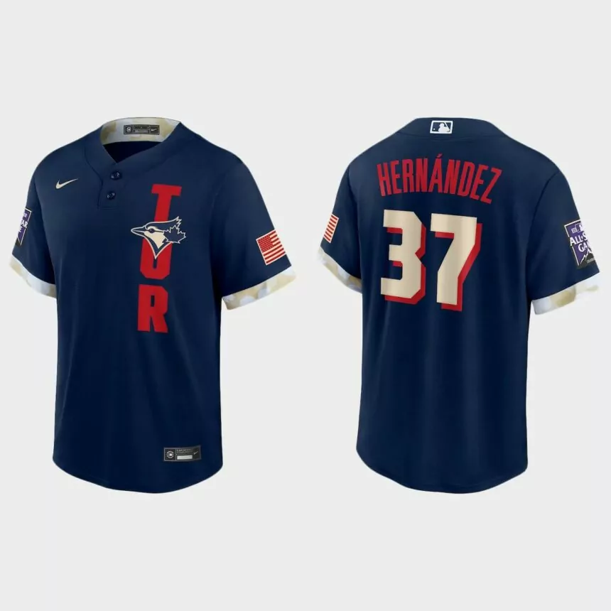 Toronto Blue Jays Teoscar Hernandez 2021 MLB All-Star Game Replica Jersey – Navy