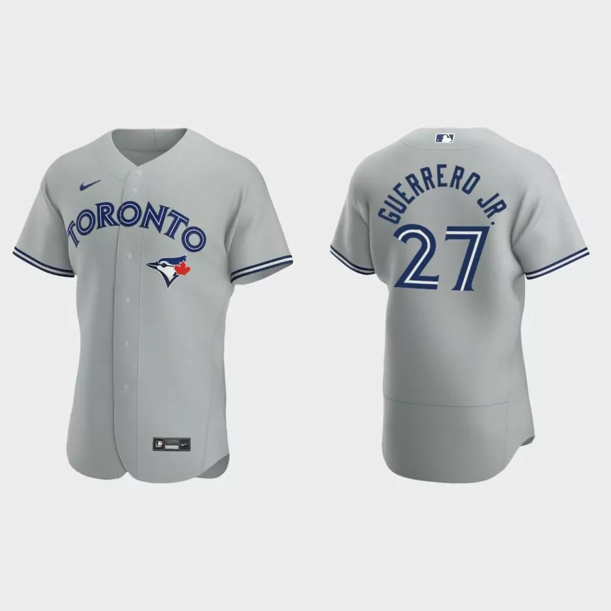 Toronto Blue Jays Vladimir Guerrero Jr. #27 Gray Authentic 2020 Road Jersey