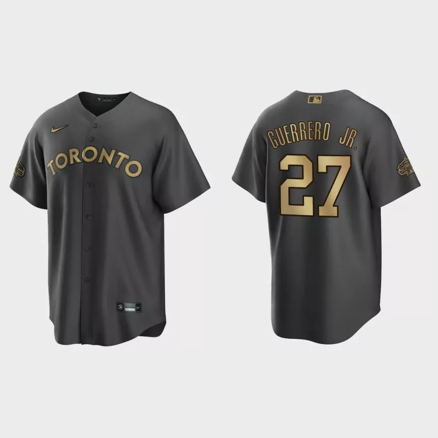 Toronto Blue Jays Vladimir Guerrero Jr. 2022 MLB All-Star Game Replica Jersey – Charcoal