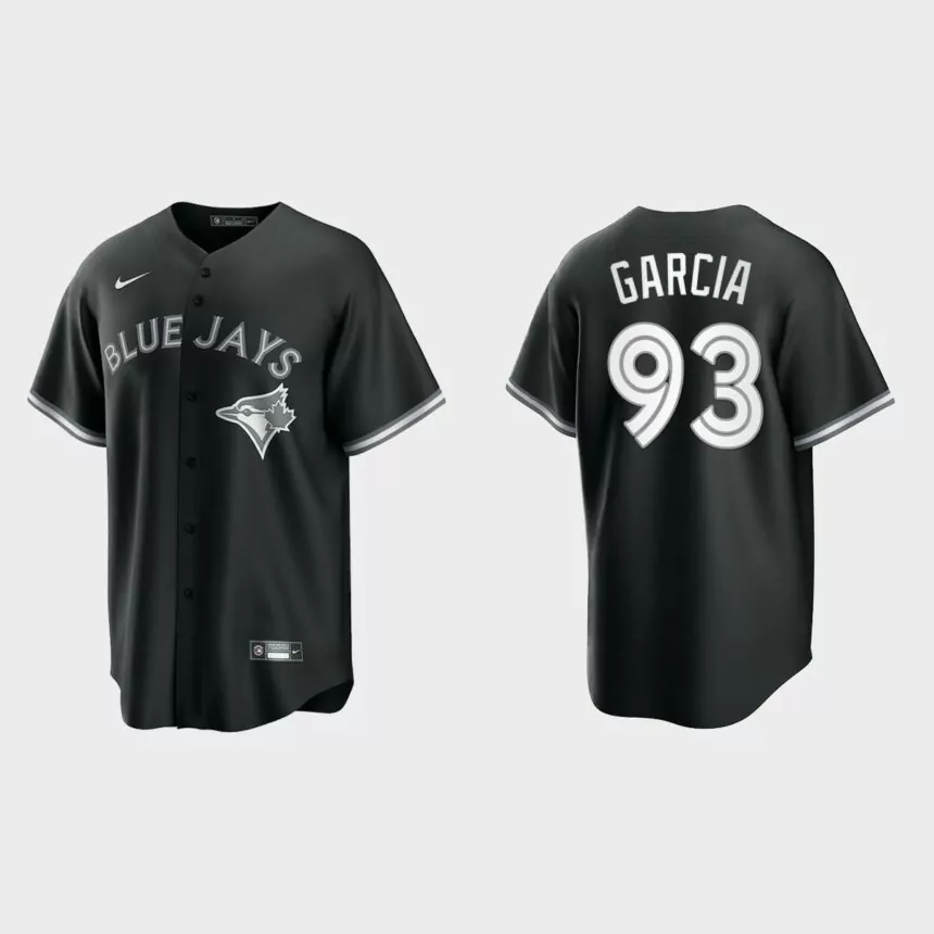 Toronto Blue Jays Yimi Garcia Replica Official Jersey – Black White