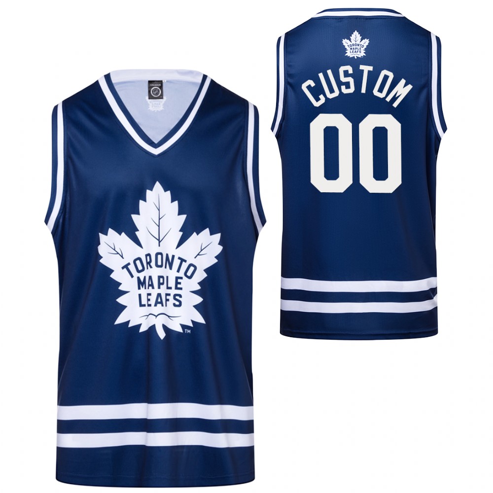 Toronto Maple Leafs #00 Custom Alternate Blue Tank Top