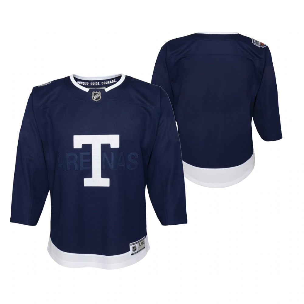 Toronto Maple Leafs 2022 Heritage Classic Navy Youth Jersey