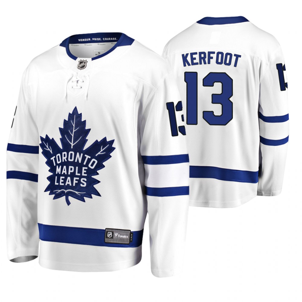 Toronto Maple Leafs Alexander Kerfoot Men's Away Breakaway Player Fanatics Branded Jersey