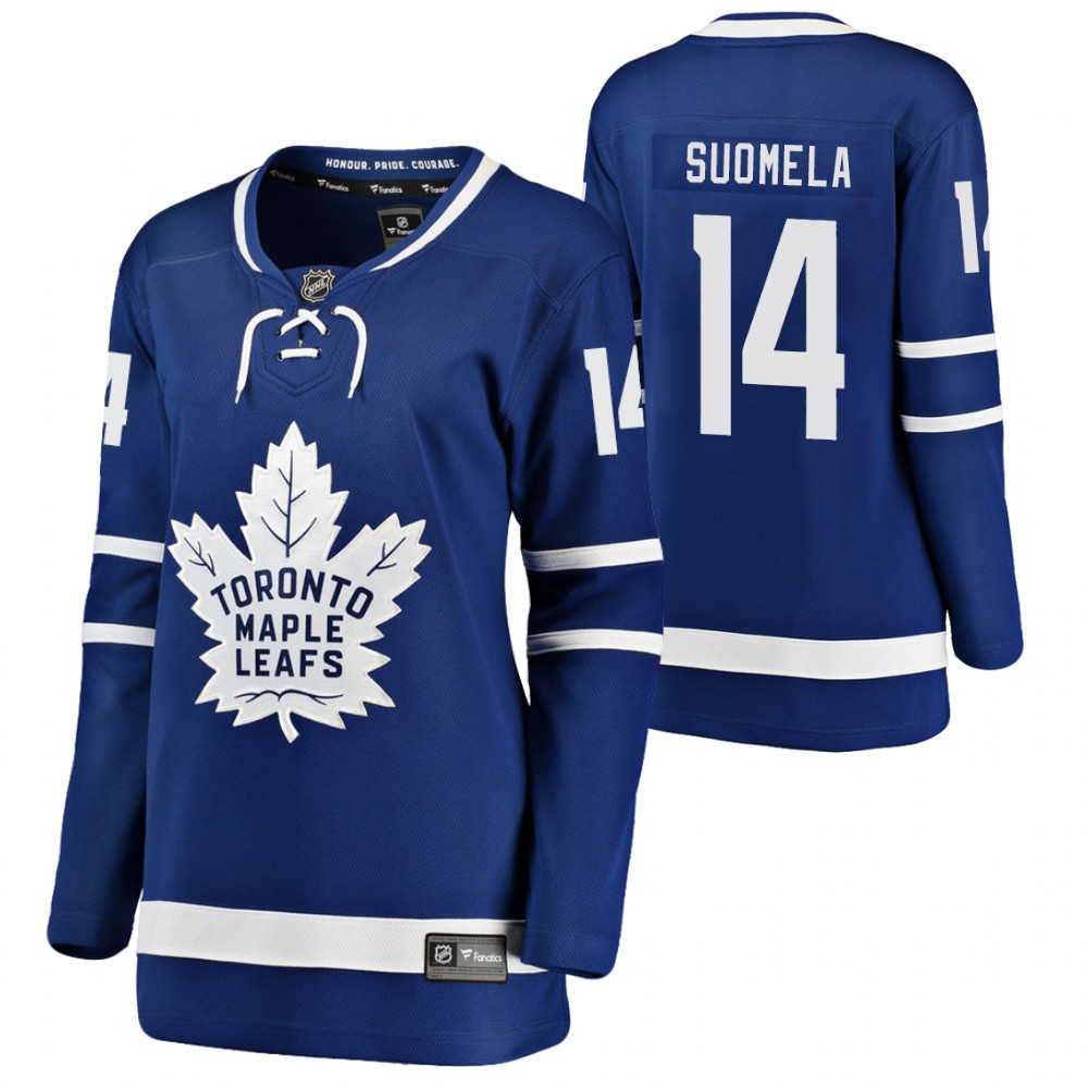 Toronto Maple Leafs Antti Suomela Women Blue 2021 Home Jersey
