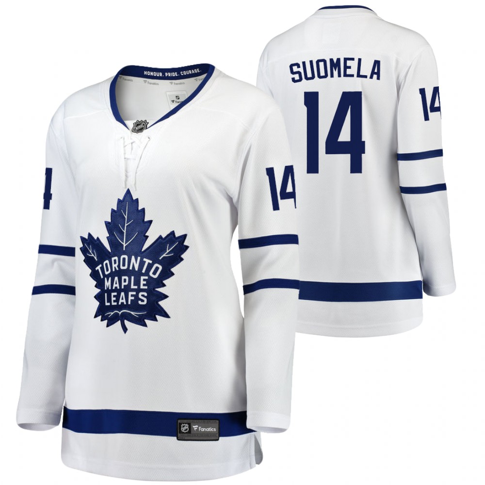 Toronto Maple Leafs Antti Suomela Women White 2021 Away Jersey