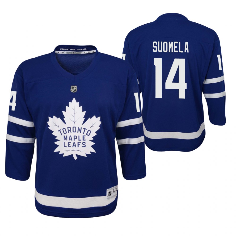 Toronto Maple Leafs Antti Suomela Youth Blue 2021 Home Jersey