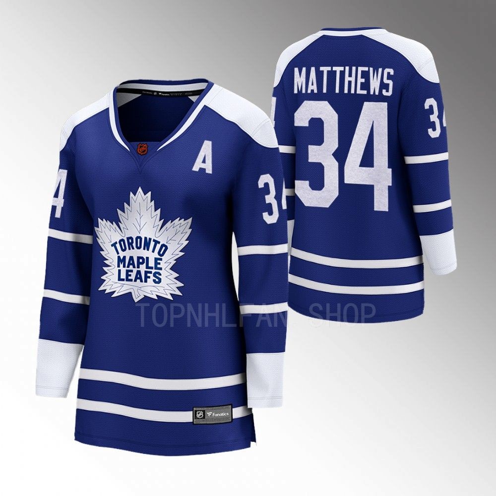 Toronto Maple Leafs Auston Matthews Women Blue 2022 Special Edition 2.0 Jersey