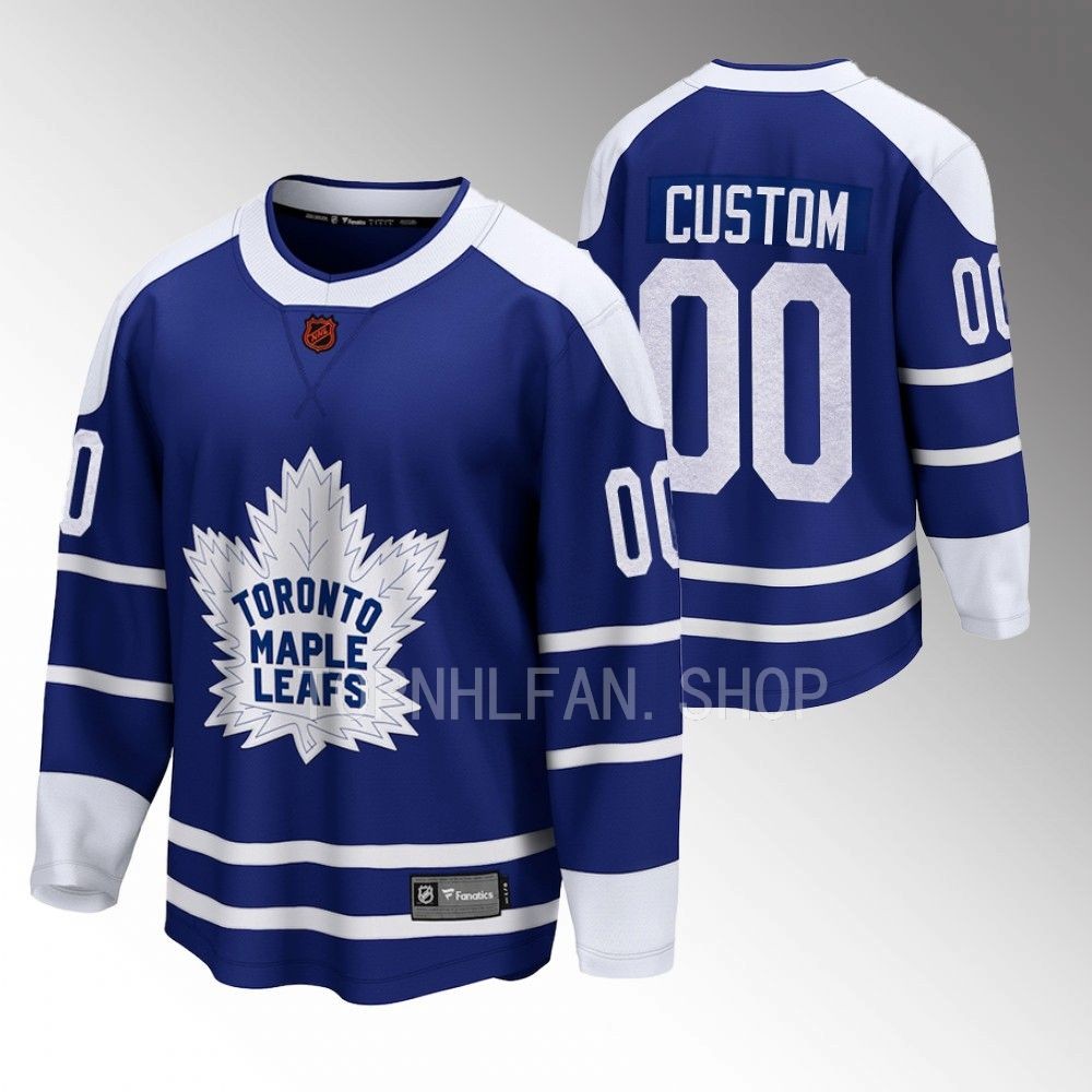 Toronto Maple Leafs Custom Blue 2022 Special Edition 2.0 Breakaway Retro Jersey