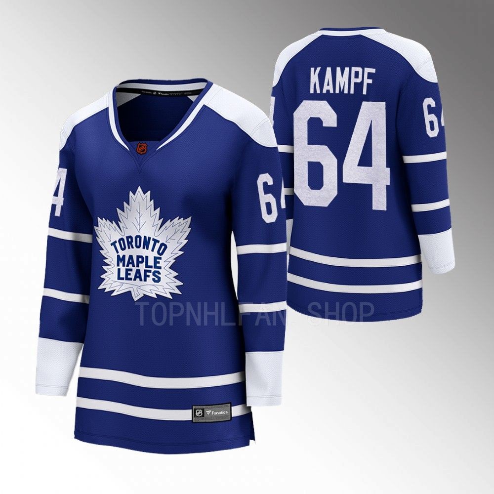 Toronto Maple Leafs David Kampf Women Blue 2022 Special Edition 2.0 Jersey