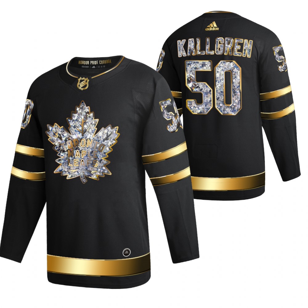 Toronto Maple Leafs Erik Kallgren Black 2022 Stanley Cup Playoffs Diamond Edition Jersey
