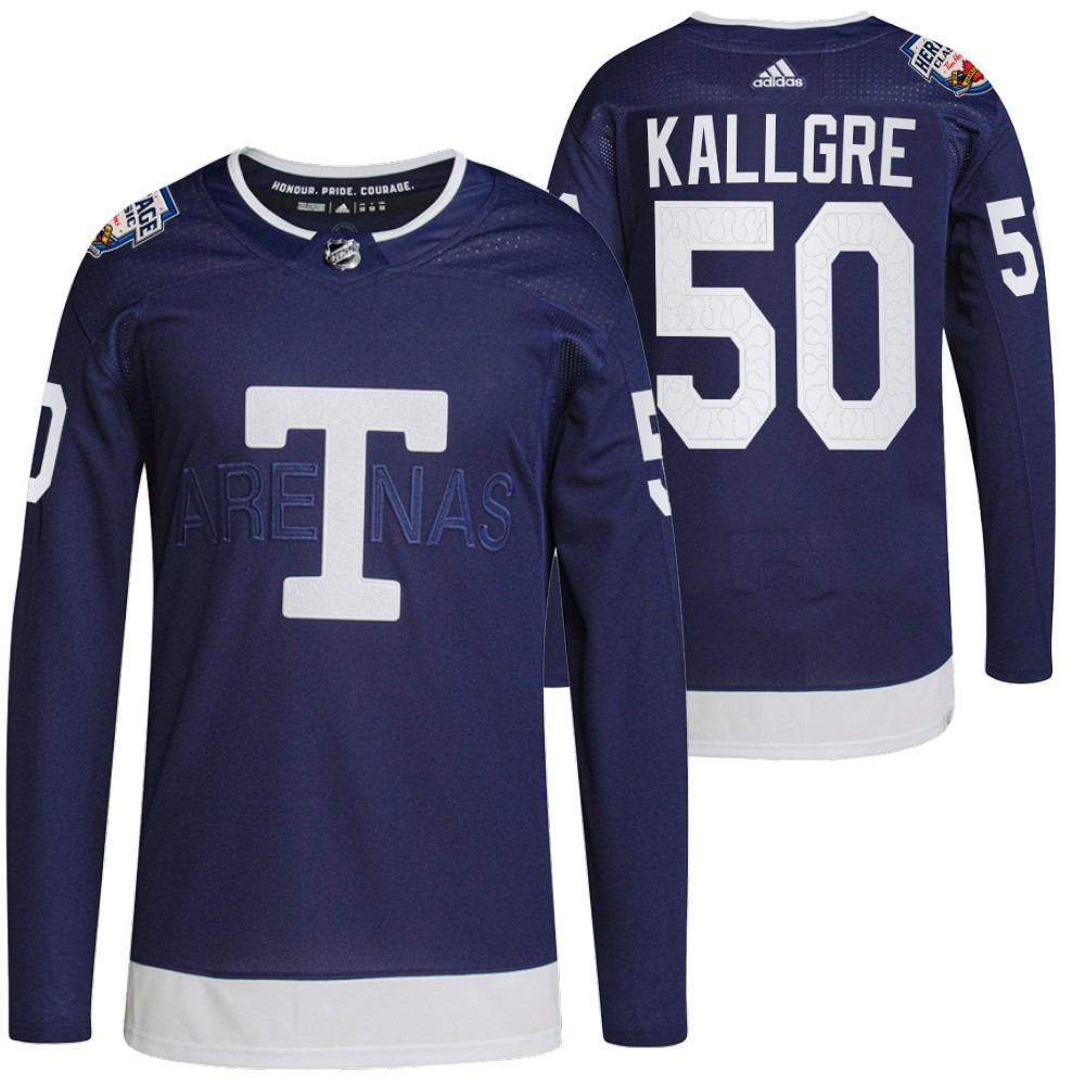 Toronto Maple Leafs Erik Kallgren Navy 2022 Heritage Classic Authentic Jersey
