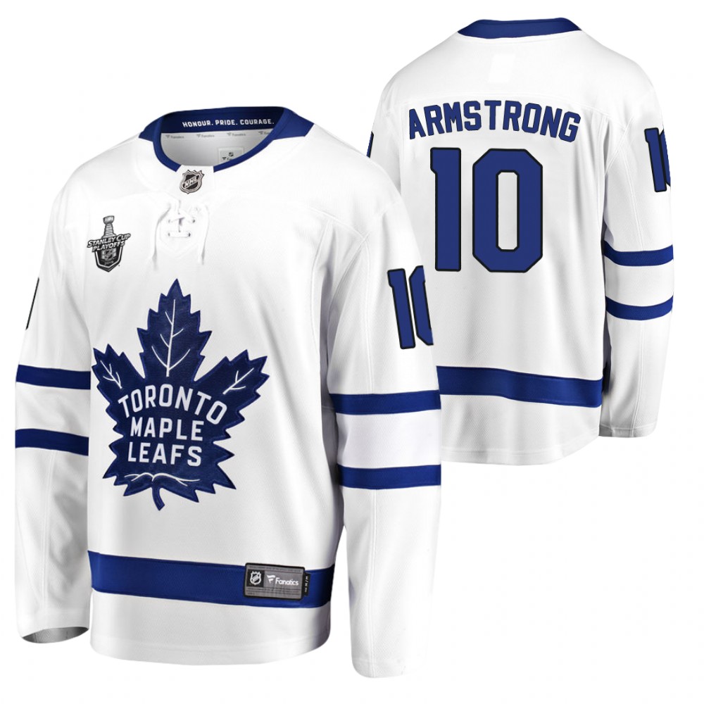 Toronto Maple Leafs George Armstrong 4x Stanley Cup champs White Legend 1930-2021 Jersey
