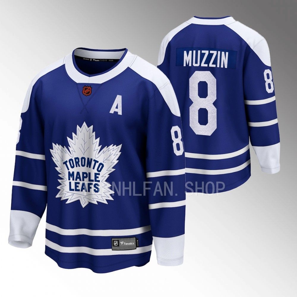 Toronto Maple Leafs Jake Muzzin Blue 2022 Special Edition 2.0 Breakaway Retro Jersey