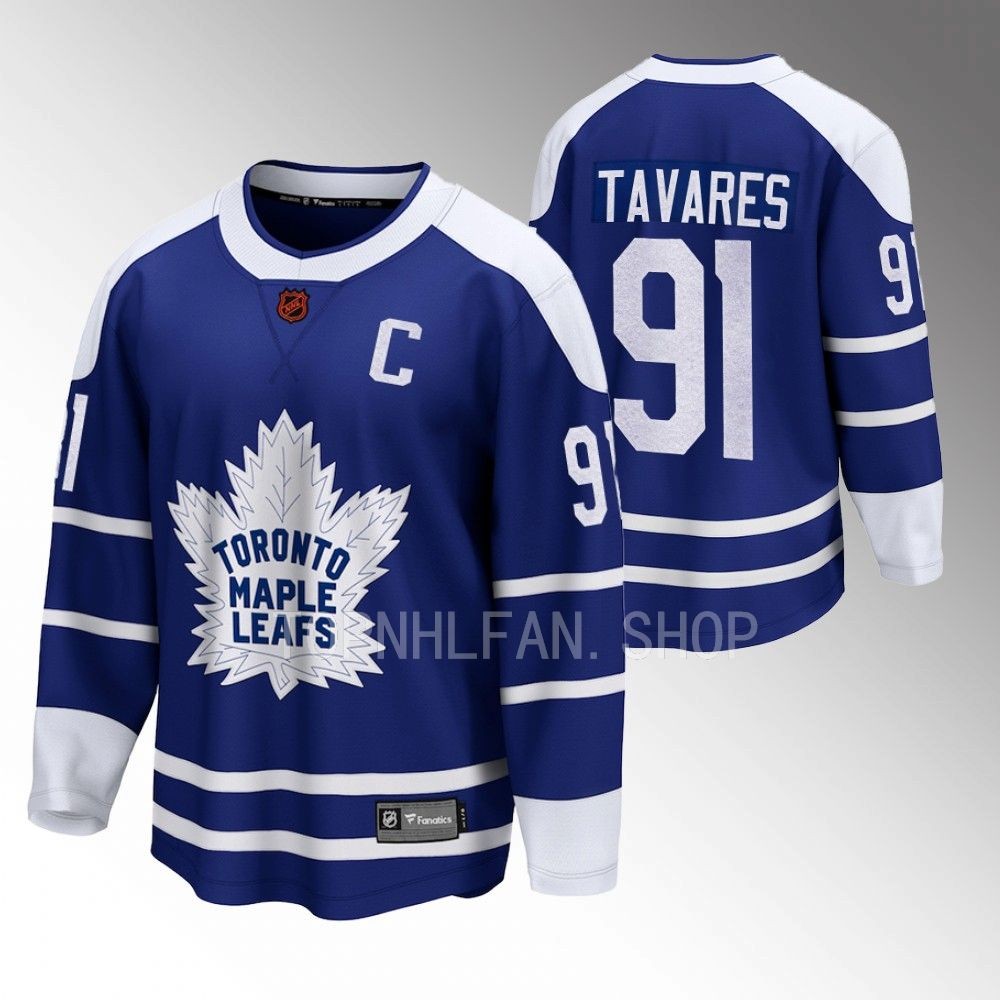Toronto Maple Leafs John Tavares Blue 2022 Special Edition 2.0 Breakaway Retro Jersey