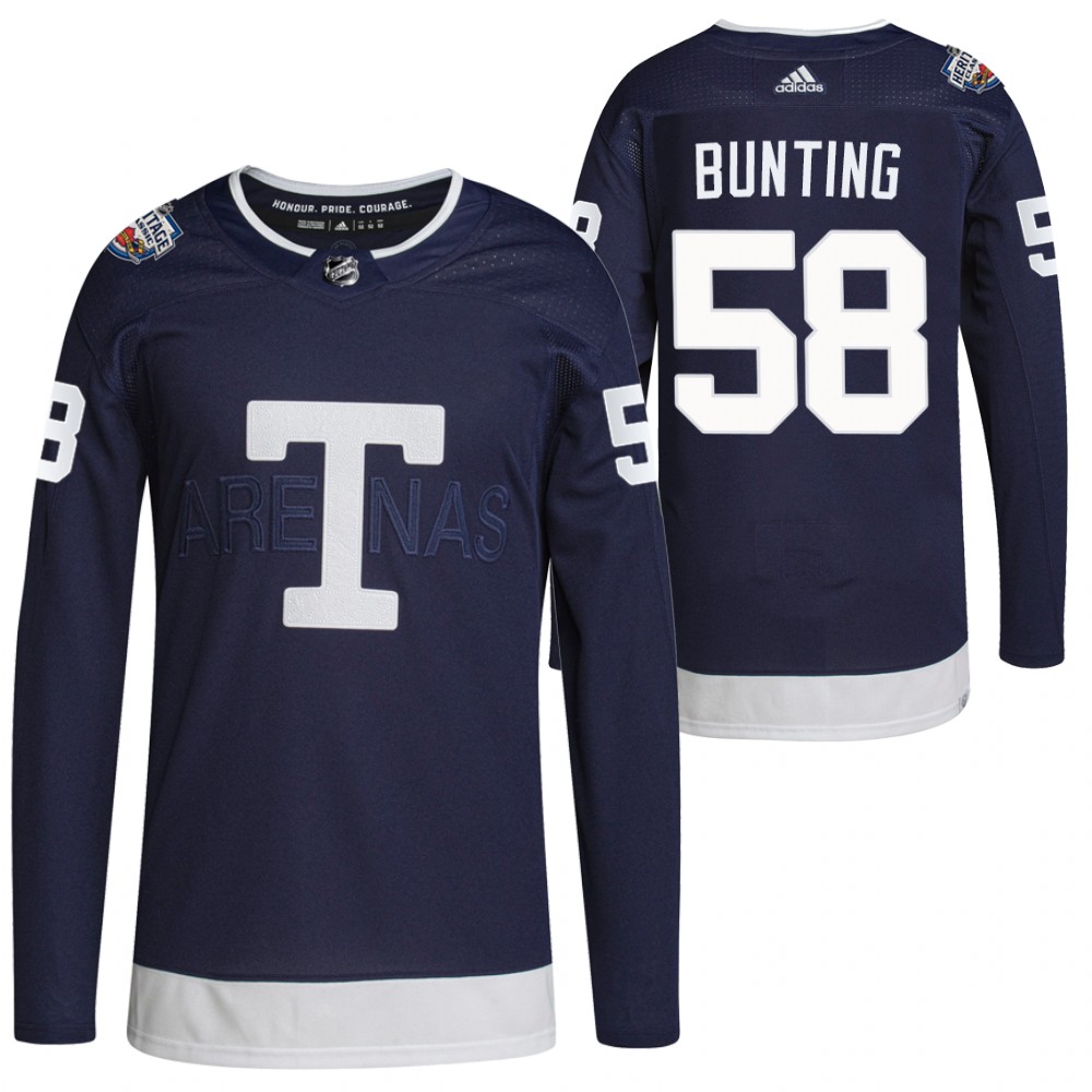 Toronto Maple Leafs Michael Bunting 2022 Heritage Classic Navy Primegreen Authentic Jersey