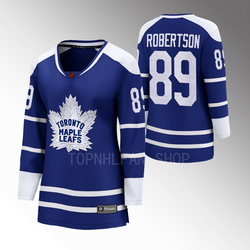 Toronto Maple Leafs Nick Robertson Women Blue 2022 Special Edition 2.0 Jersey