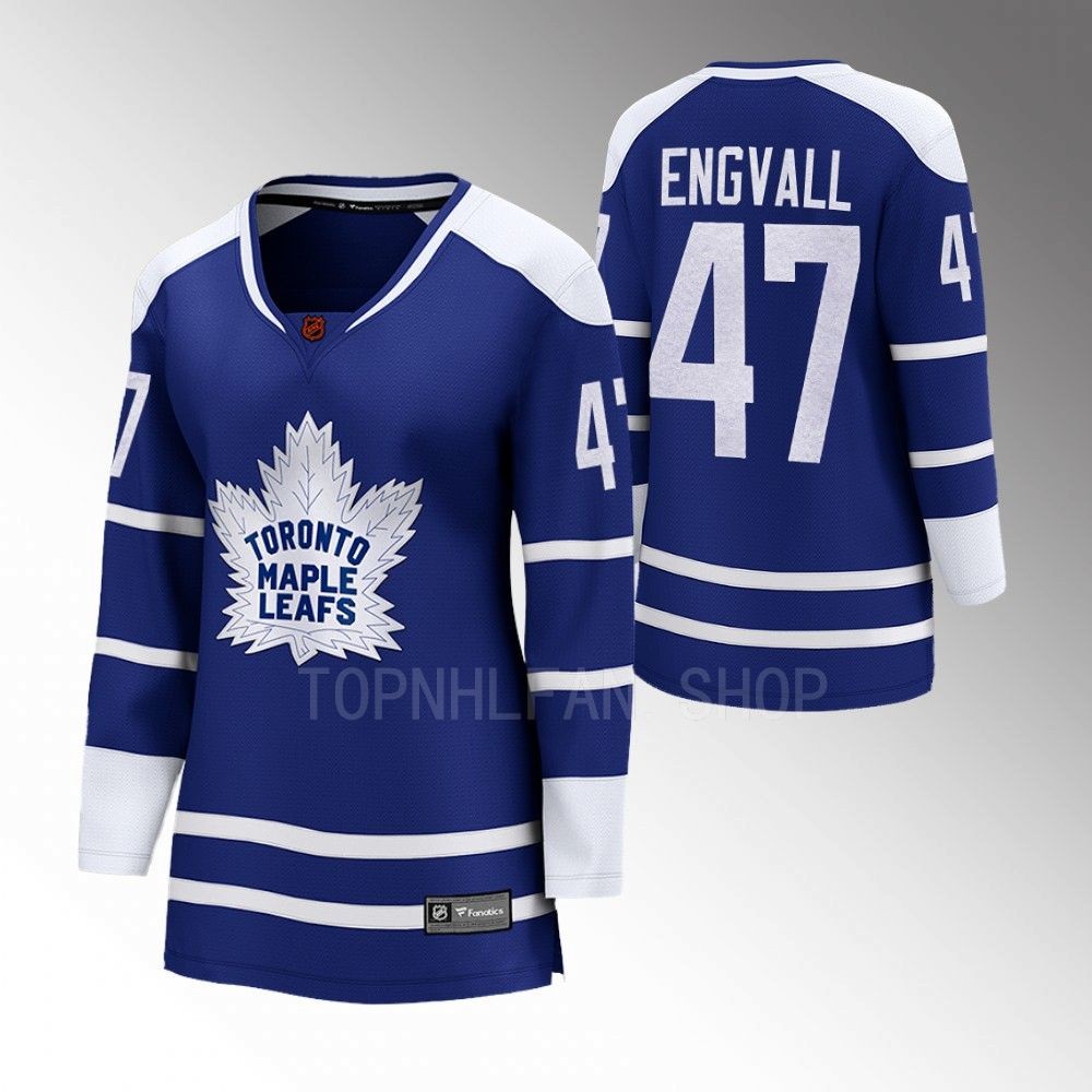 Toronto Maple Leafs Pierre Engvall Women Blue 2022 Special Edition 2.0 Jersey
