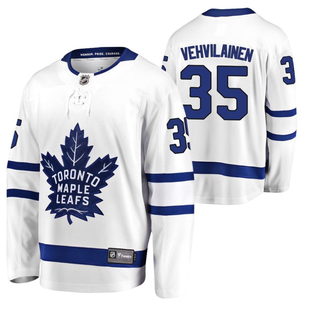 Toronto Maple Leafs Veini Vehvilainen White 2021 Away Player Jersey