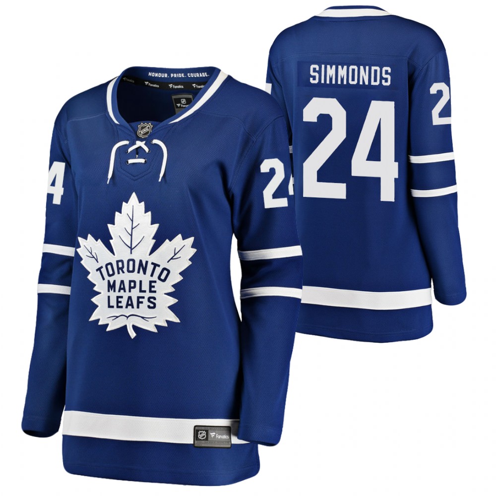 Toronto Maple Leafs Wayne Simmonds Women's Blue 2020-21 Home Jersey