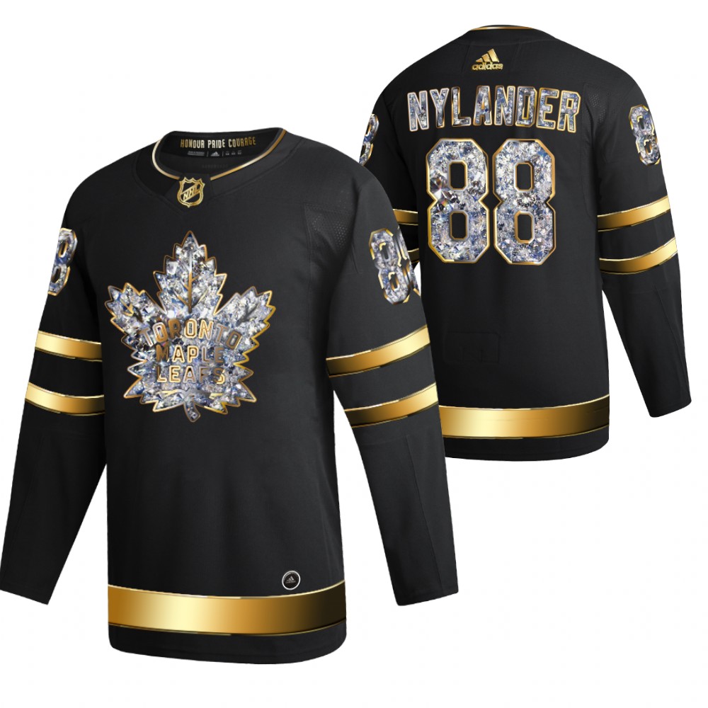 Toronto Maple Leafs William Nylander Black 2022 Stanley Cup Playoffs Diamond Edition Jersey