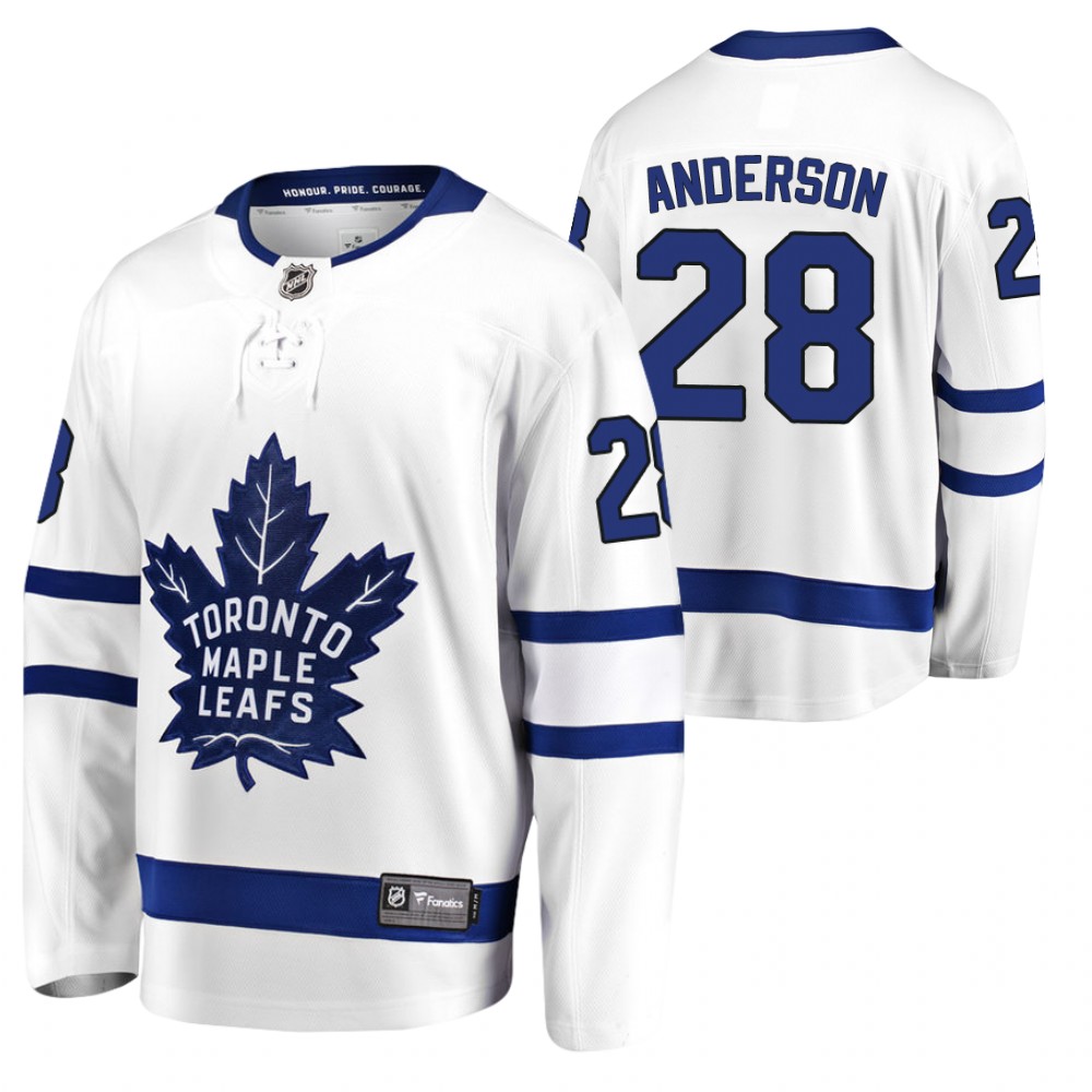 Toronto Maple Leafs joey anderson anderson 2020-21 Away Breakaway Player Jersey