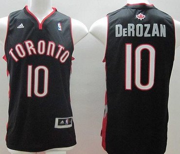 Toronto Raptors #10 DeMar DeRozan Revolution 30 Black Stitched NBA Jersey