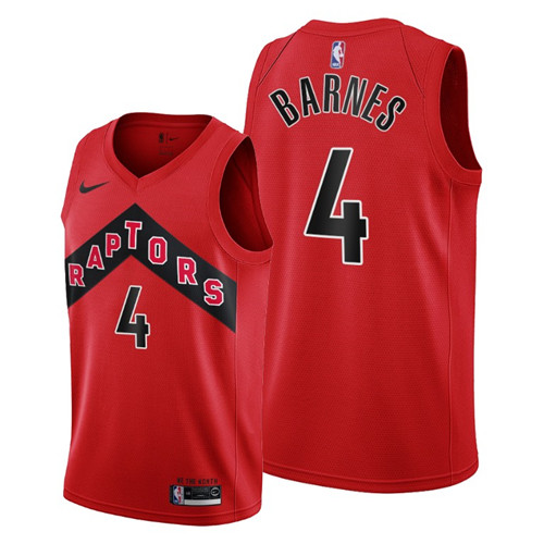 Toronto Raptors #4 Scottie Barnes Red Jersey