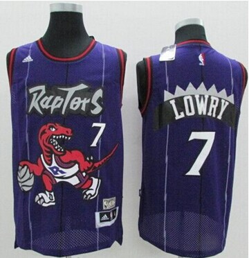 Toronto Raptors #7 Kyle Lowry Purple Hardwood Classics NBA Jersey