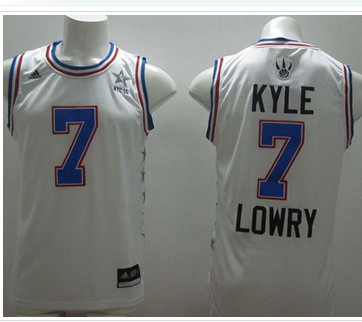 Toronto Raptors #7 Kyle Lowry White 2015 All Star Stitched NBA Jersey