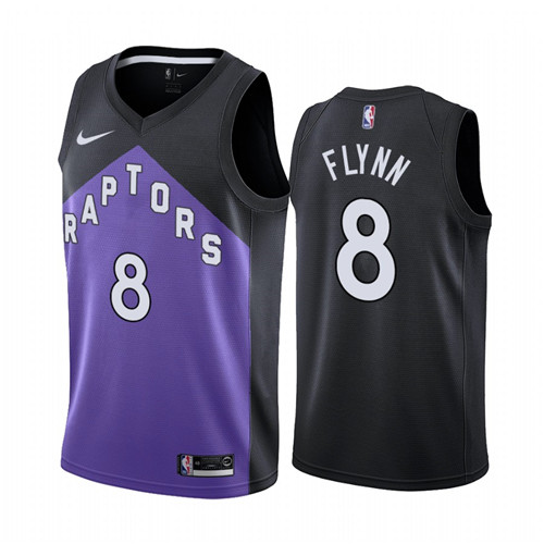 Toronto Raptors #8 Malachi Flynn Purple NBA Swingman 2020-21 Earned Edition Jersey