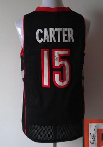 Toronto Raptors Revolution 30 Autographed #15 Vince Carter Black-Purple Stitched NBA Jersey