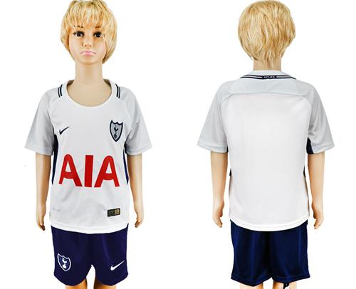 Tottenham Hotspur Blank Home Kid Soccer Club Jersey