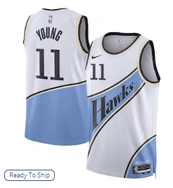 Trae Young Atlanta Hawks Nike Unisex 202425 Swingman Player Jersey - City Edition - White