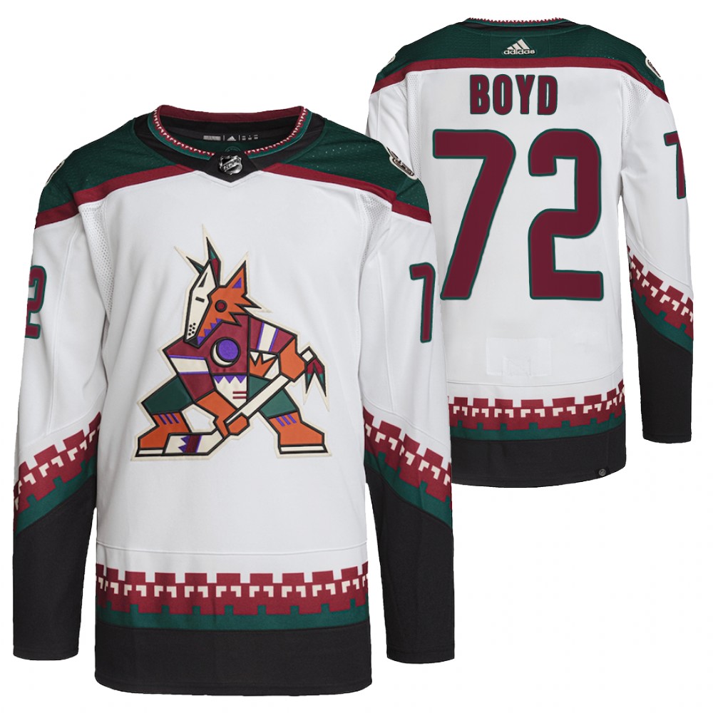 Travis Boyd Arizona Coyotes White Away Primegreen Authentic Pro Jersey
