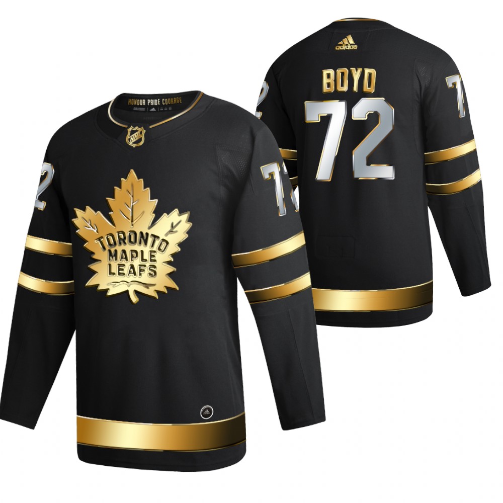 Travis Boyd Toronto Maple Leafs Black 2021 Golden Edition Jersey Limited Authentic