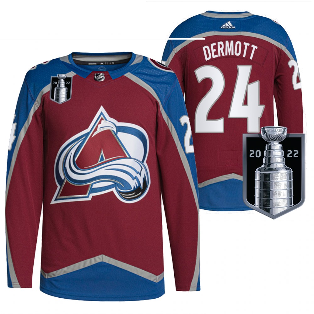 Travis Dermott Vancouver Canucks Burgundy 2022 Stanley Cup Playoffs Authentic Pro Jersey