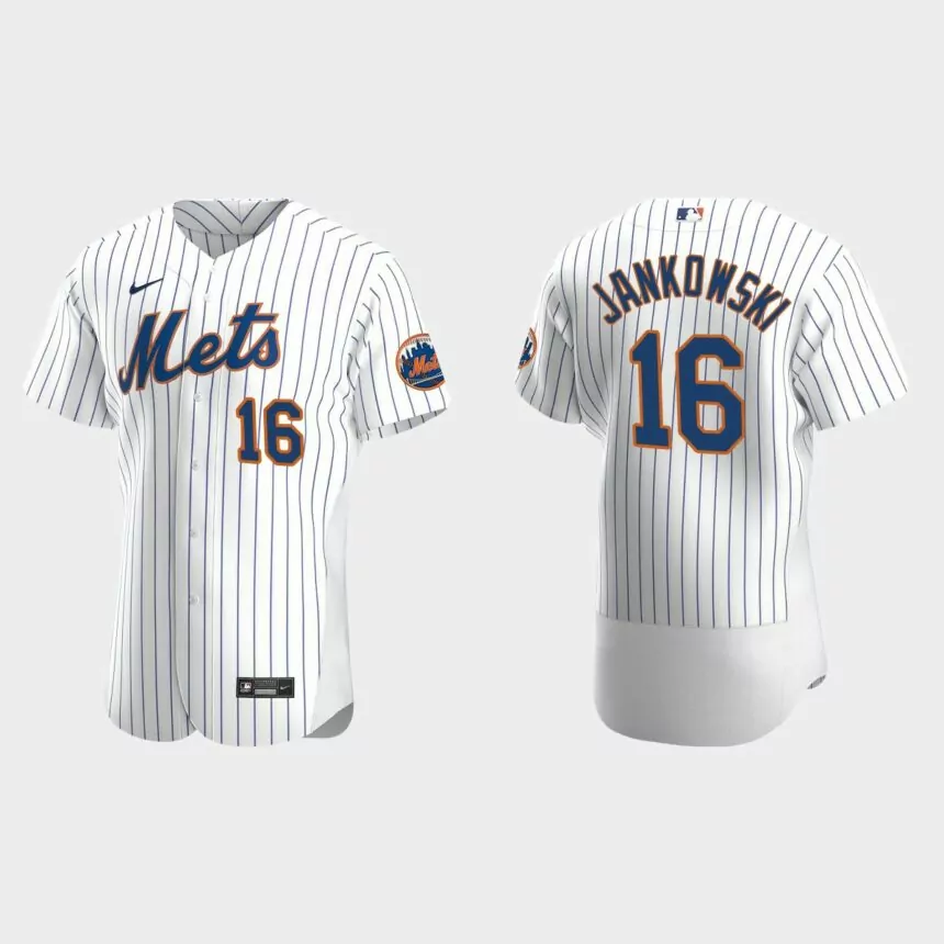 Travis Jankowski New York Mets Authentic Home Jersey – White