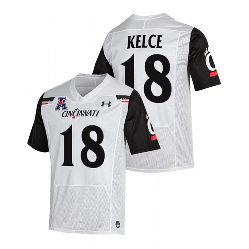 Travis Kelce Cincinnati Bearcats White College Football NFL Alumni Jersey