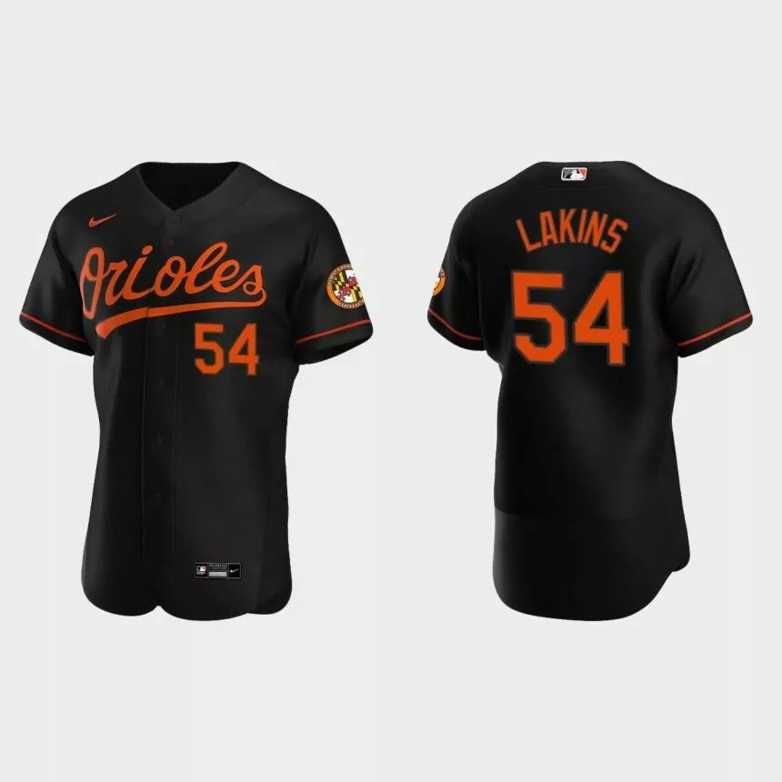 Travis Lakins Baltimore Orioles Authentic Alternate Jersey – Black