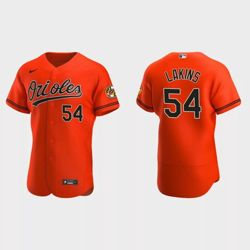 Travis Lakins Baltimore Orioles Authentic Alternate Jersey – Orange