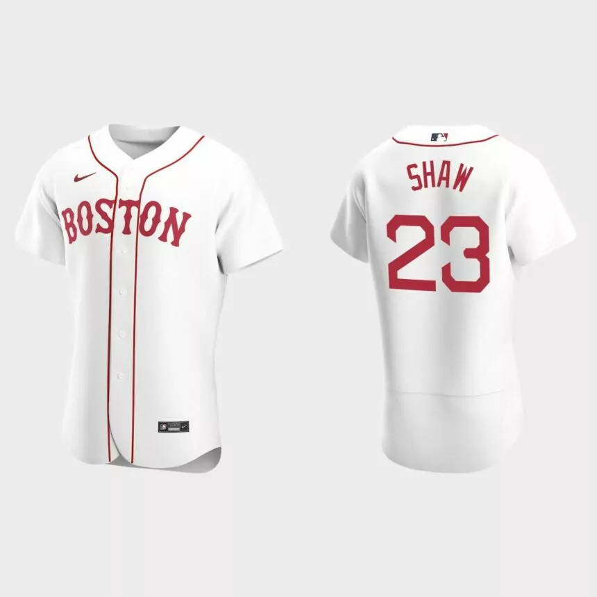 Travis Shaw Boston Red Sox Authentic Alternate Jersey – White