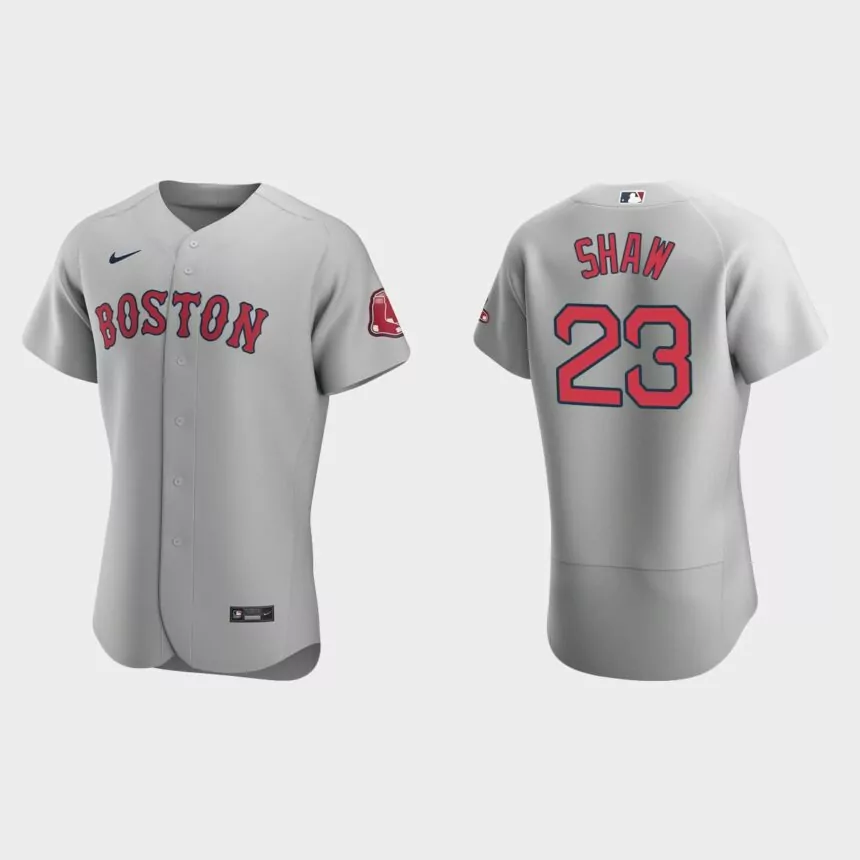 Travis Shaw Boston Red Sox Authentic Road Jersey – Gray