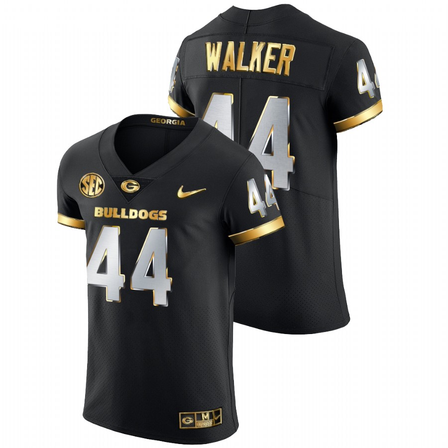Travon Walker Georgia Bulldogs Black Golden Edition College Football Jersey