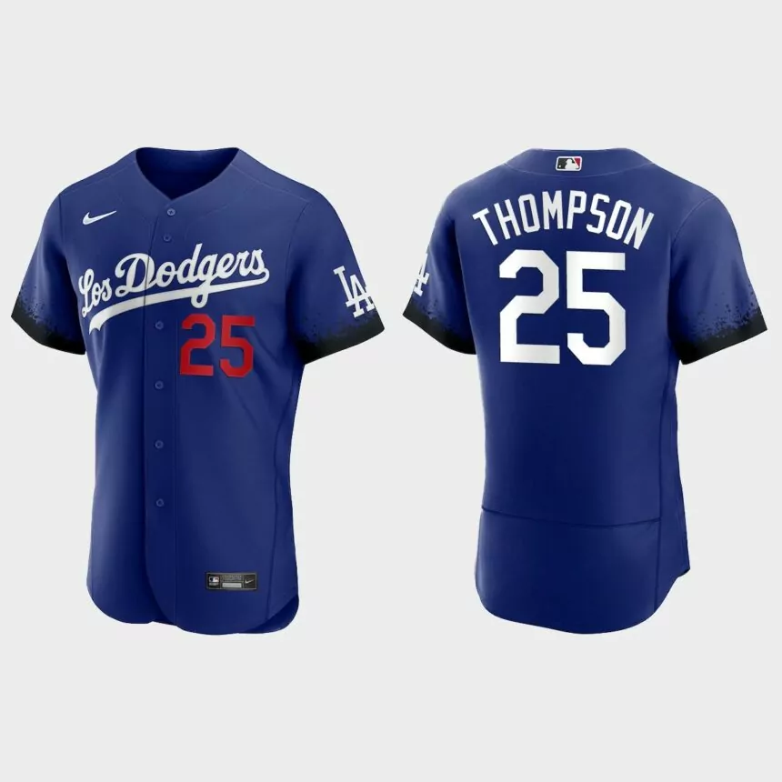 Trayce Thompson Los Angeles Dodgers City Connect Authentic Jersey – Royal