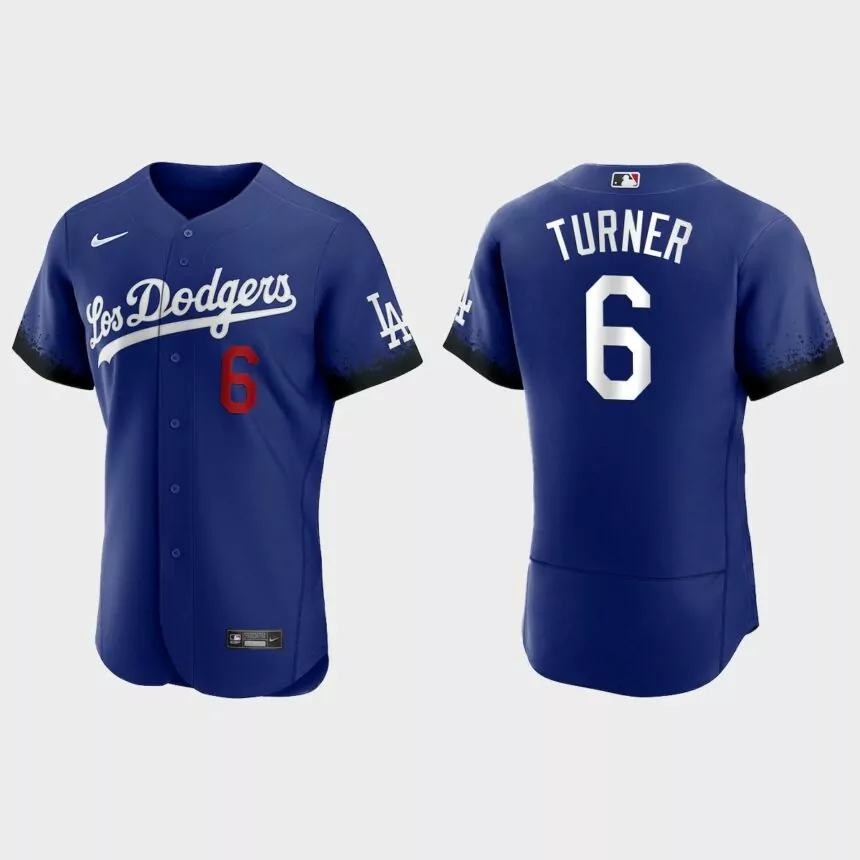 Trea Turner Los Angeles Dodgers 2021 City Connect Authentic Jersey – Royal