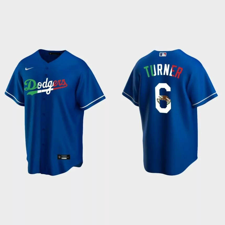 Trea Turner Los Angeles Dodgers Mexican Heritage Night Replica Jersey – Royal