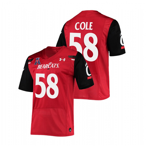 Trent Cole Cincinnati Bearcats Red Premier Football NFL Alumni Jersey